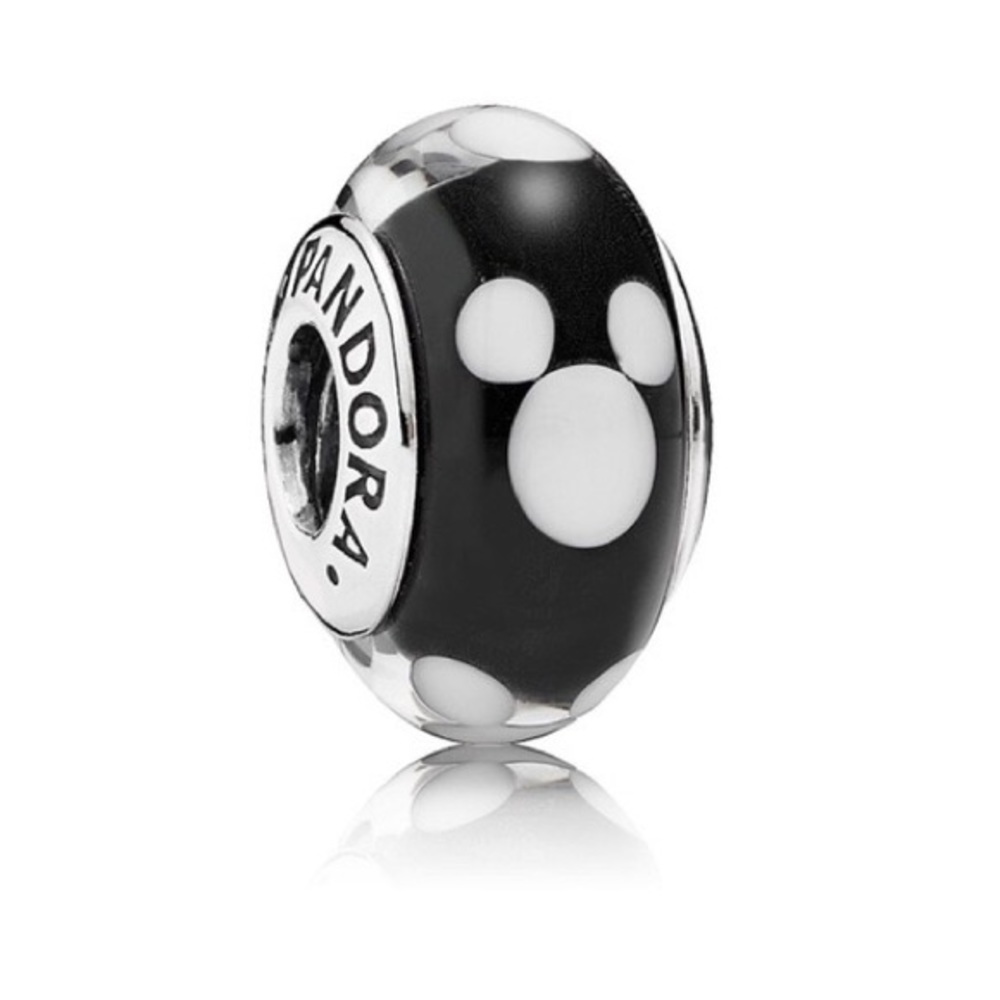Pandora Disney Parks Mickey Mouse Murano Charm Authentic Sterling Silver